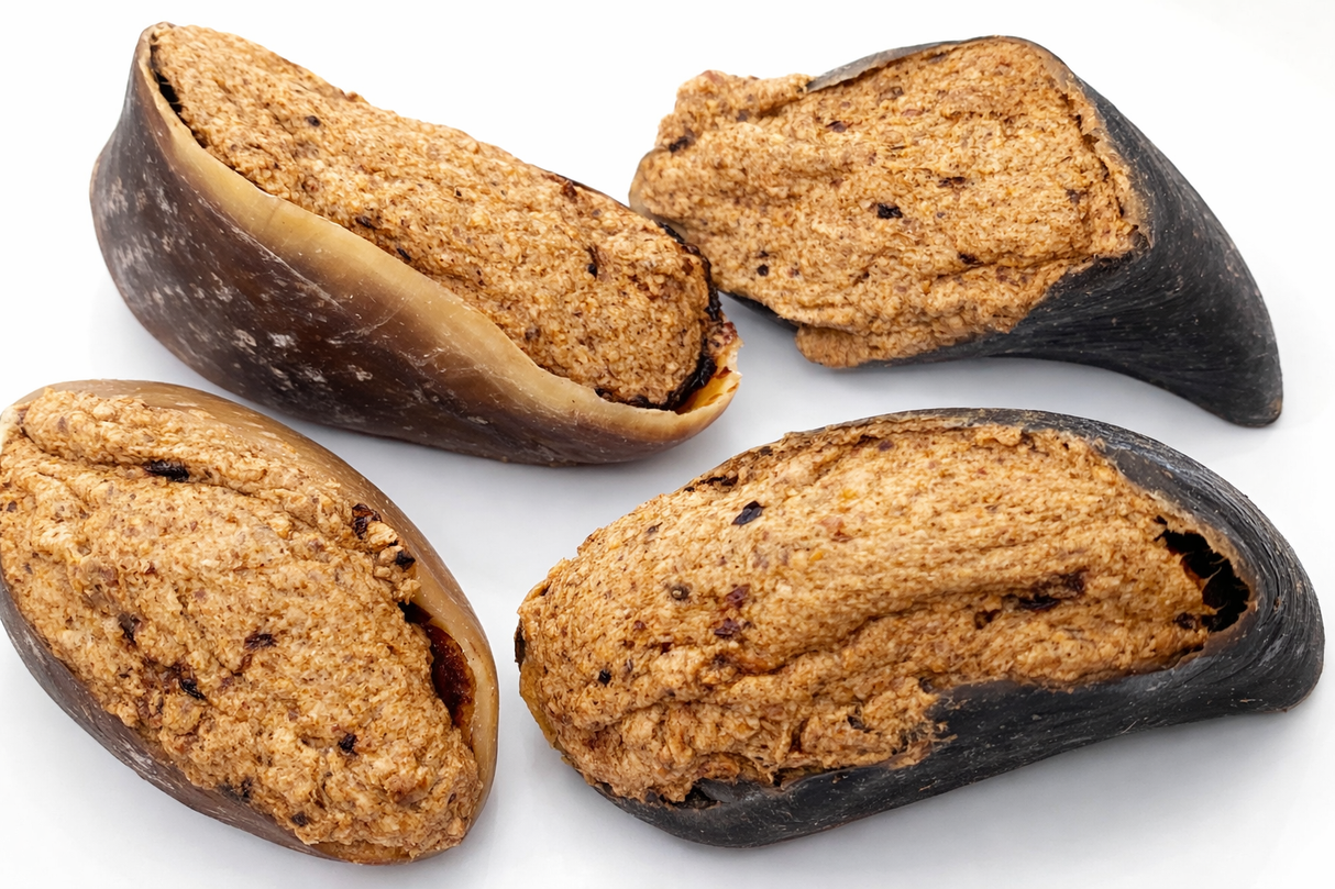 Peanut Butter & Chicken Filled Beef Hoof – Long Lasting Dog Chew