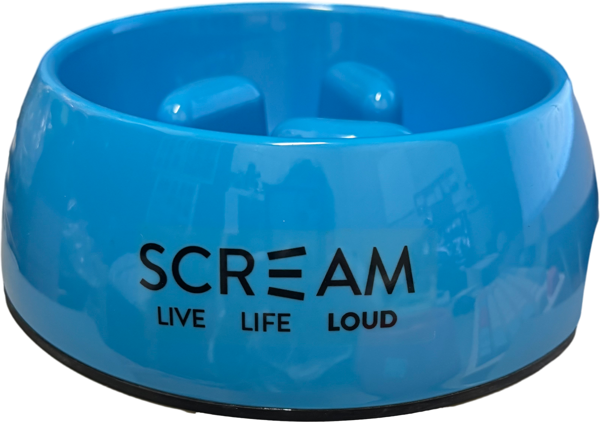 SCREAM 400ml Slow Feeder Bowl - Interactive Feeding Solution