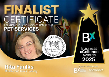 A Heartfelt Thank You: Charlie and Mia's Barkery Named 2025 Business xCellence Awards Finalist