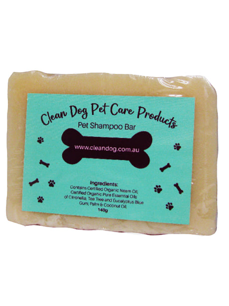 Clean Dog Pet Care Products Shampoo Bar, now available at Charlie and Mia's Barkery