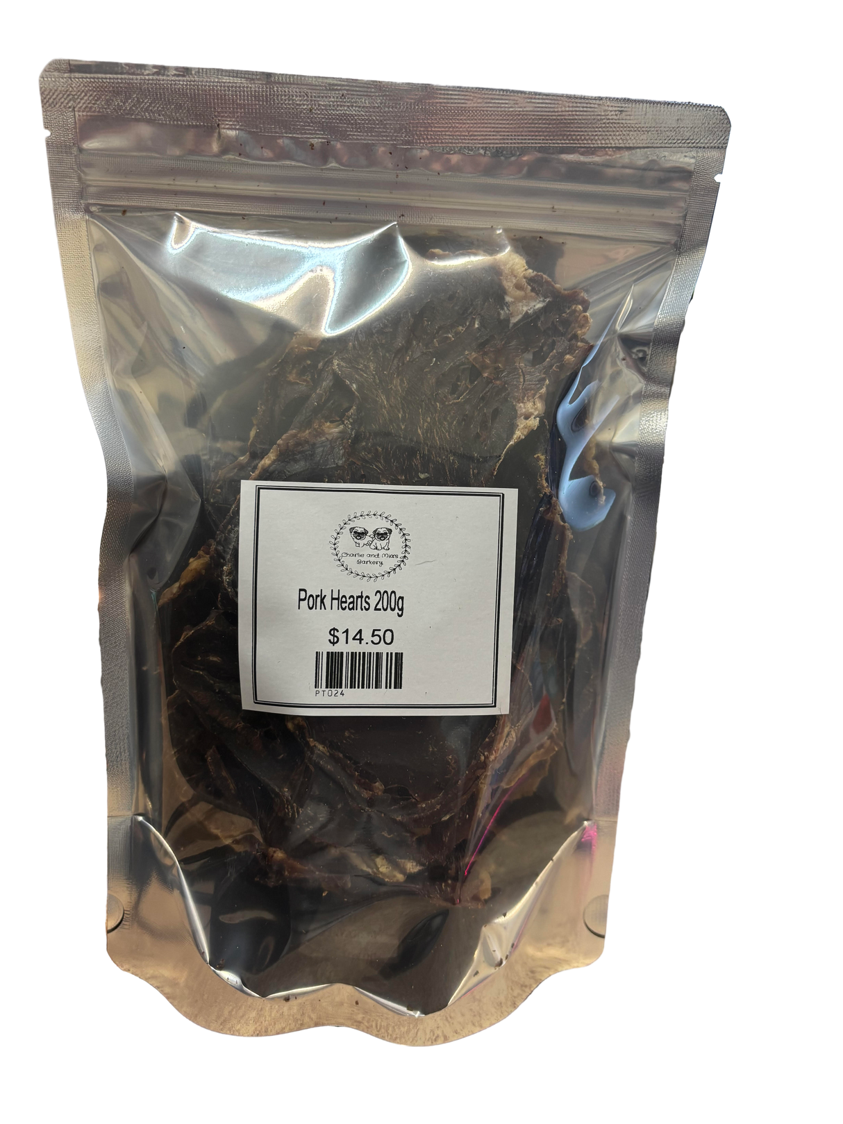 Sliced Dehydrated Pork Hearts Dog Treats - Australian Made Preservative-Free