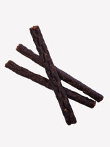 Three sticks promoting Dog Treat Kangaroo Twigs at Charlie and Mia's Barkery.