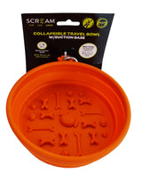 SCREAM Collapsible Travel Bowl with Suction Base