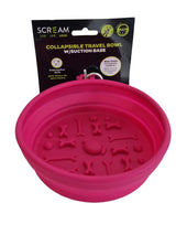 SCREAM Collapsible Travel Bowl with Suction Base